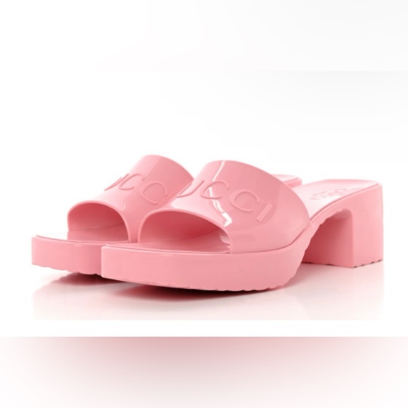 Pink Gucci slides - Picture 2 of 4